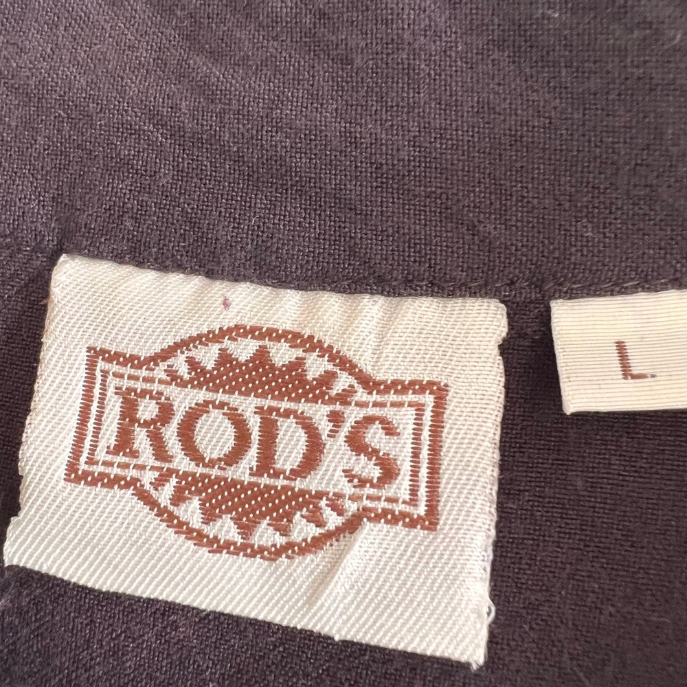 Rods Western Embroidered Floral Aztec Cowgirl Henley Top Brown Women's Large - Picture 8 of 10